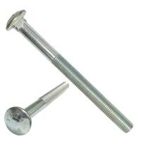 CB1215 1/2"-13 X 15"  Carriage Bolt, (w/ 6" of thread), A307 Grade A, Zinc